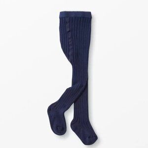 Baby Ribbed Knit Tights Hanna Andersson Navy Blue 3-6 Months